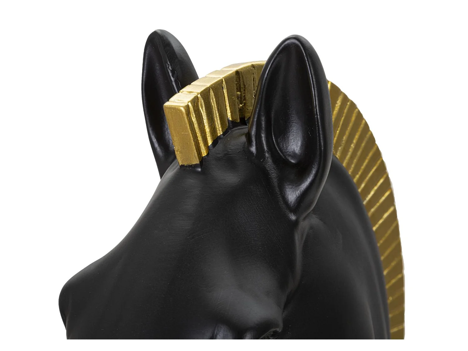 Pièce d'Échec Déco en Résine "Cavalier" 50cm Noir