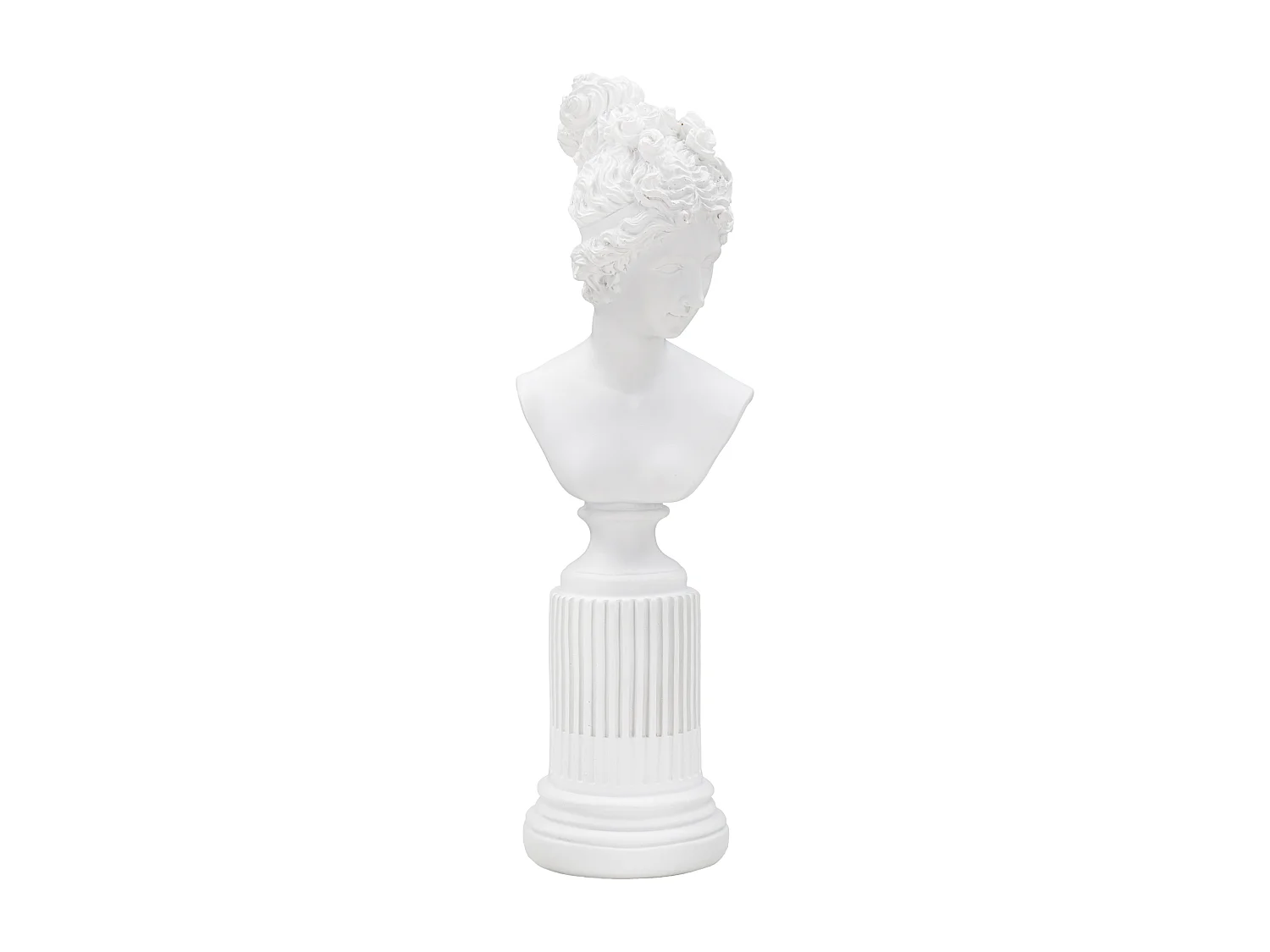 Statuette Buste Femme Déco "Terrence" 35cm Blanc