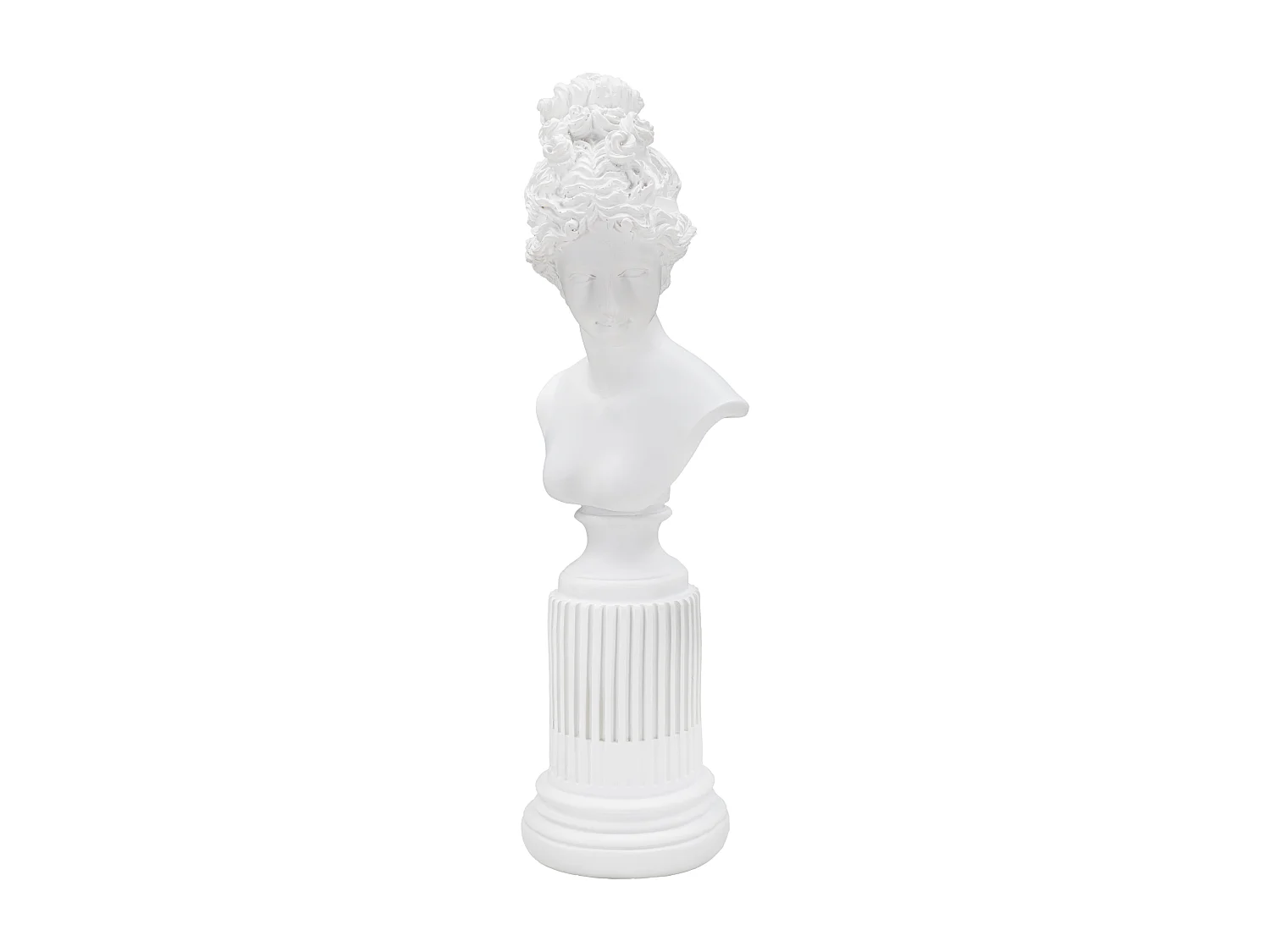 Statuette Buste Femme Déco "Terrence" 35cm Blanc