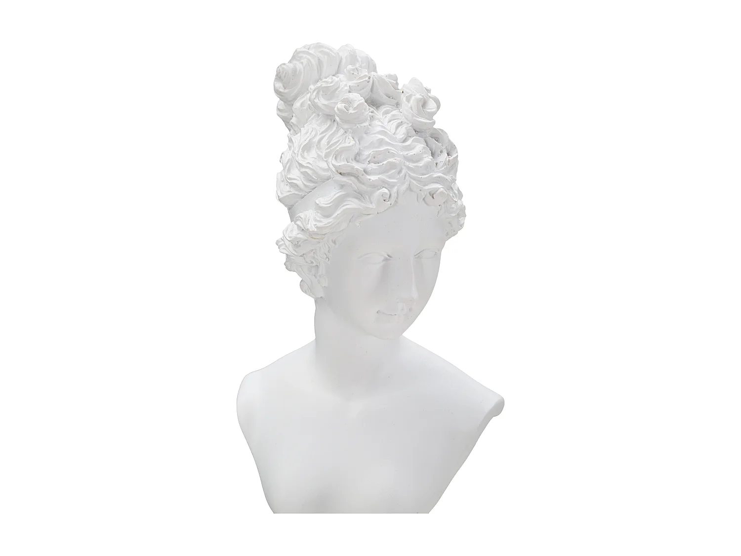 Statuette Buste Femme Déco "Terrence" 35cm Blanc