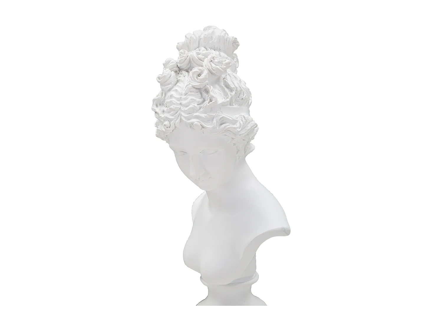 Statuette Buste Femme Déco "Terrence" 35cm Blanc