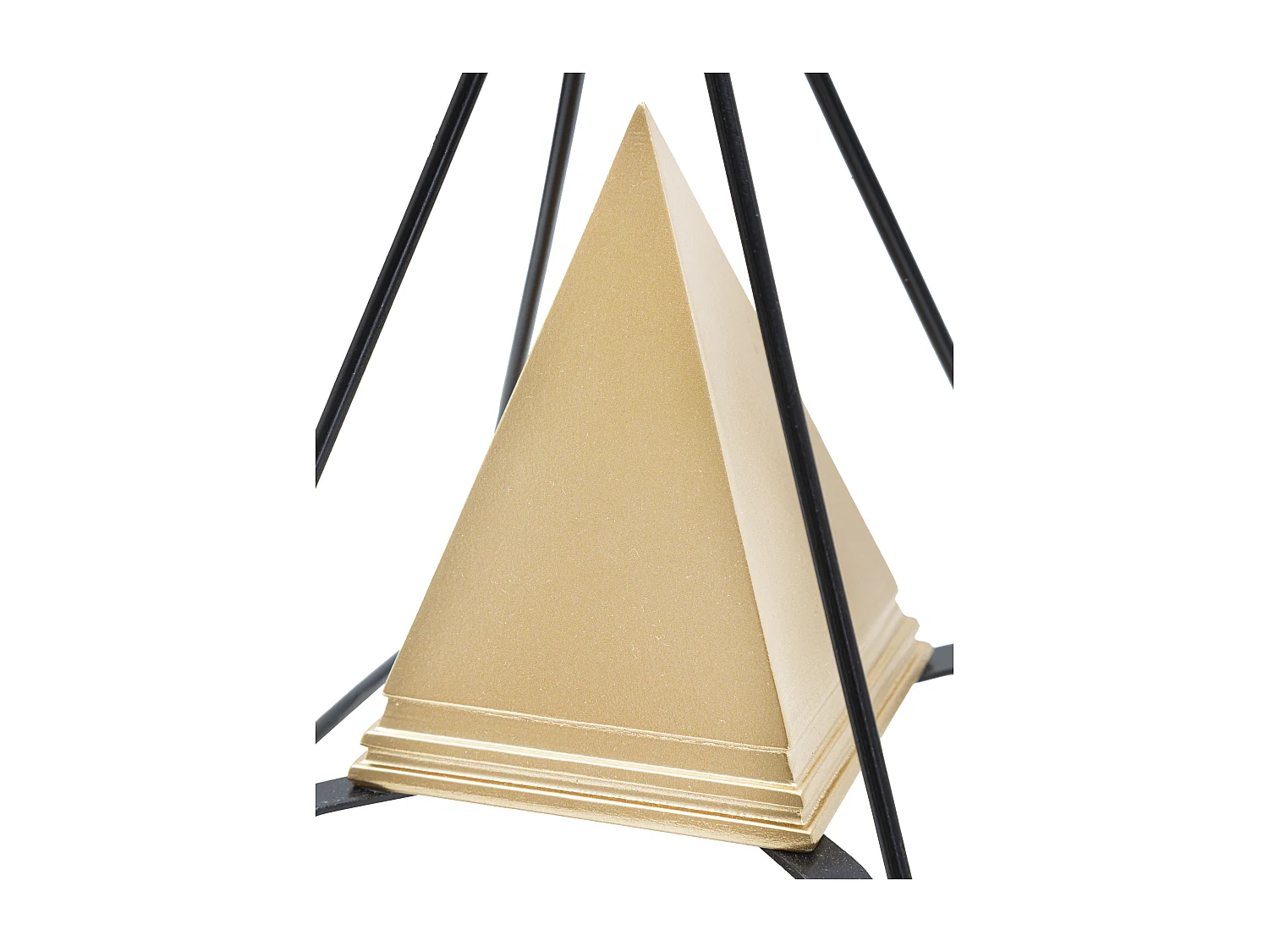 Pyramide Déco Design "Ellios" 19cm Or