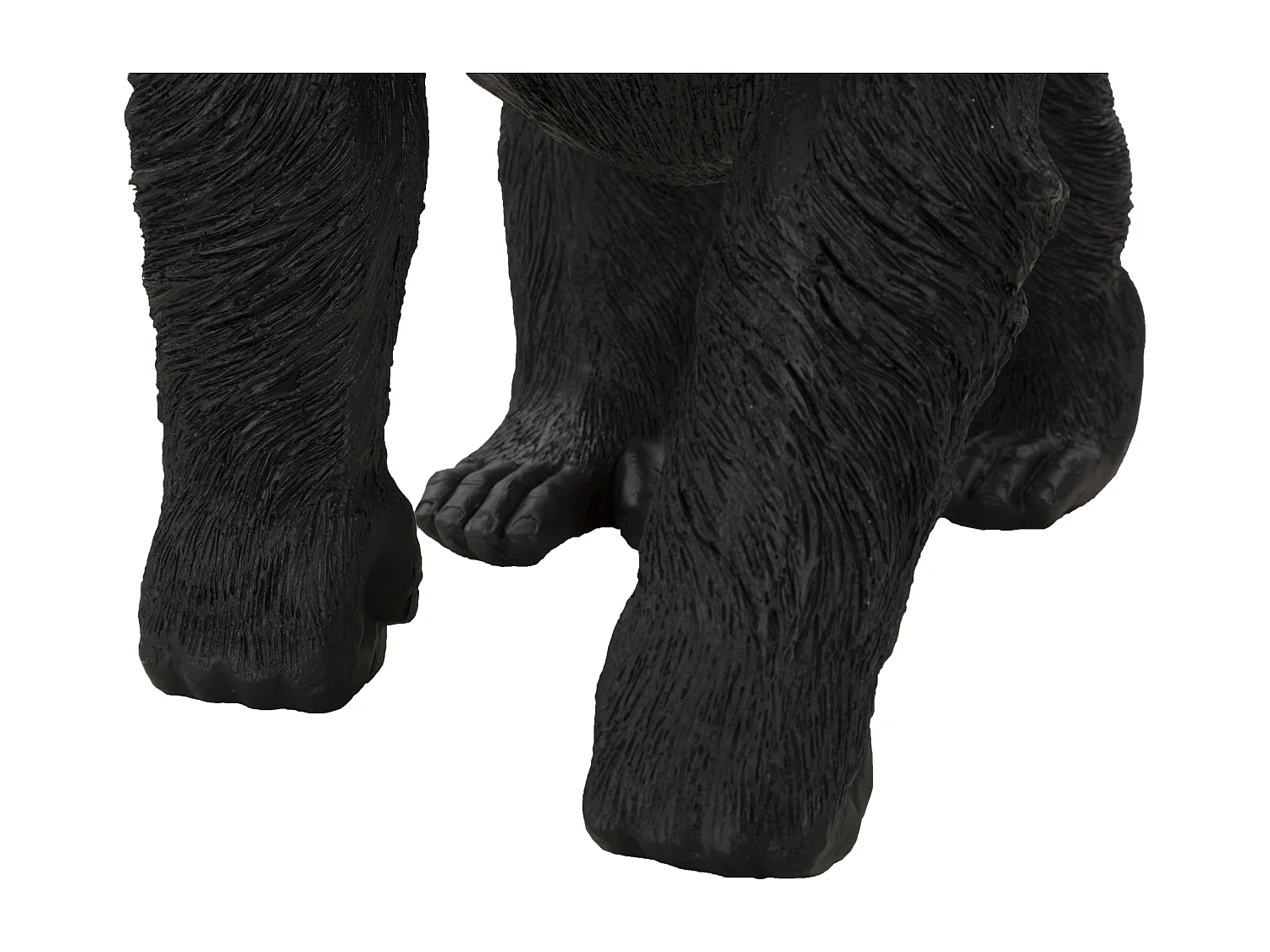 Statuette Déco en Résine "Gorille Debout" 37cm Noir