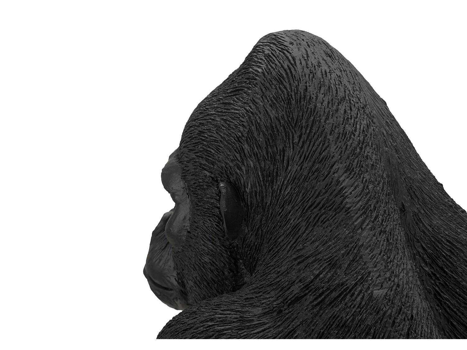 Statuette Déco en Résine "Gorille Debout" 37cm Noir