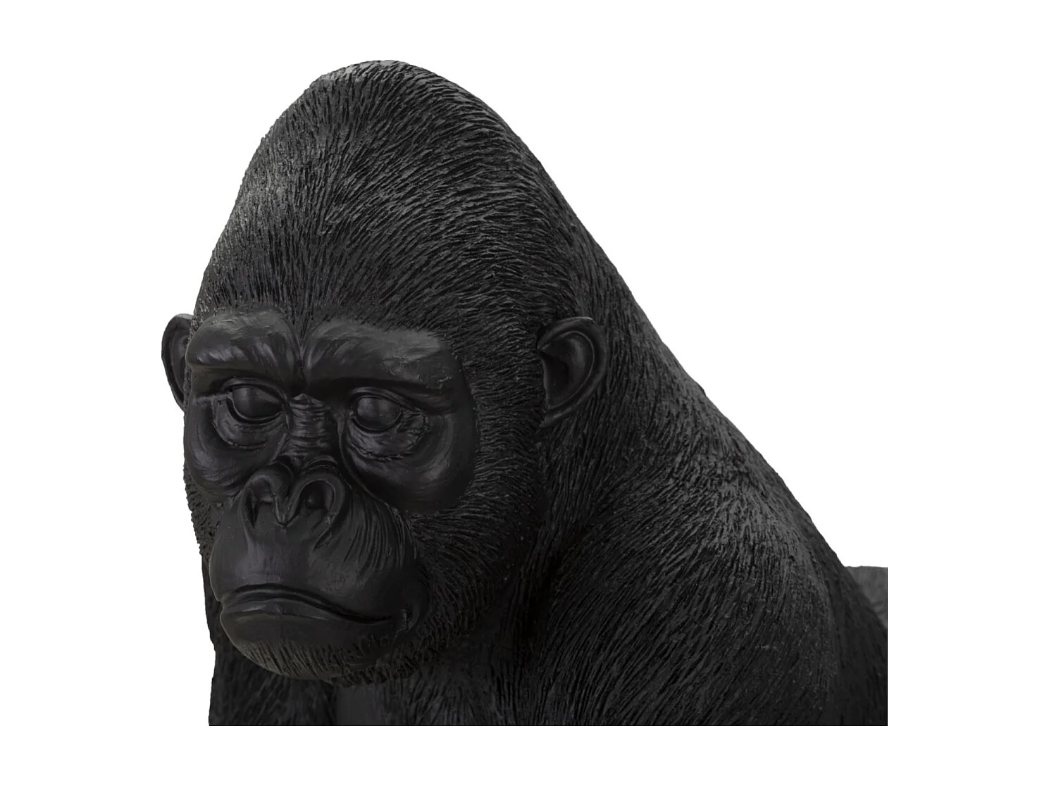 Statuette Déco en Résine "Gorille Debout" 37cm Noir
