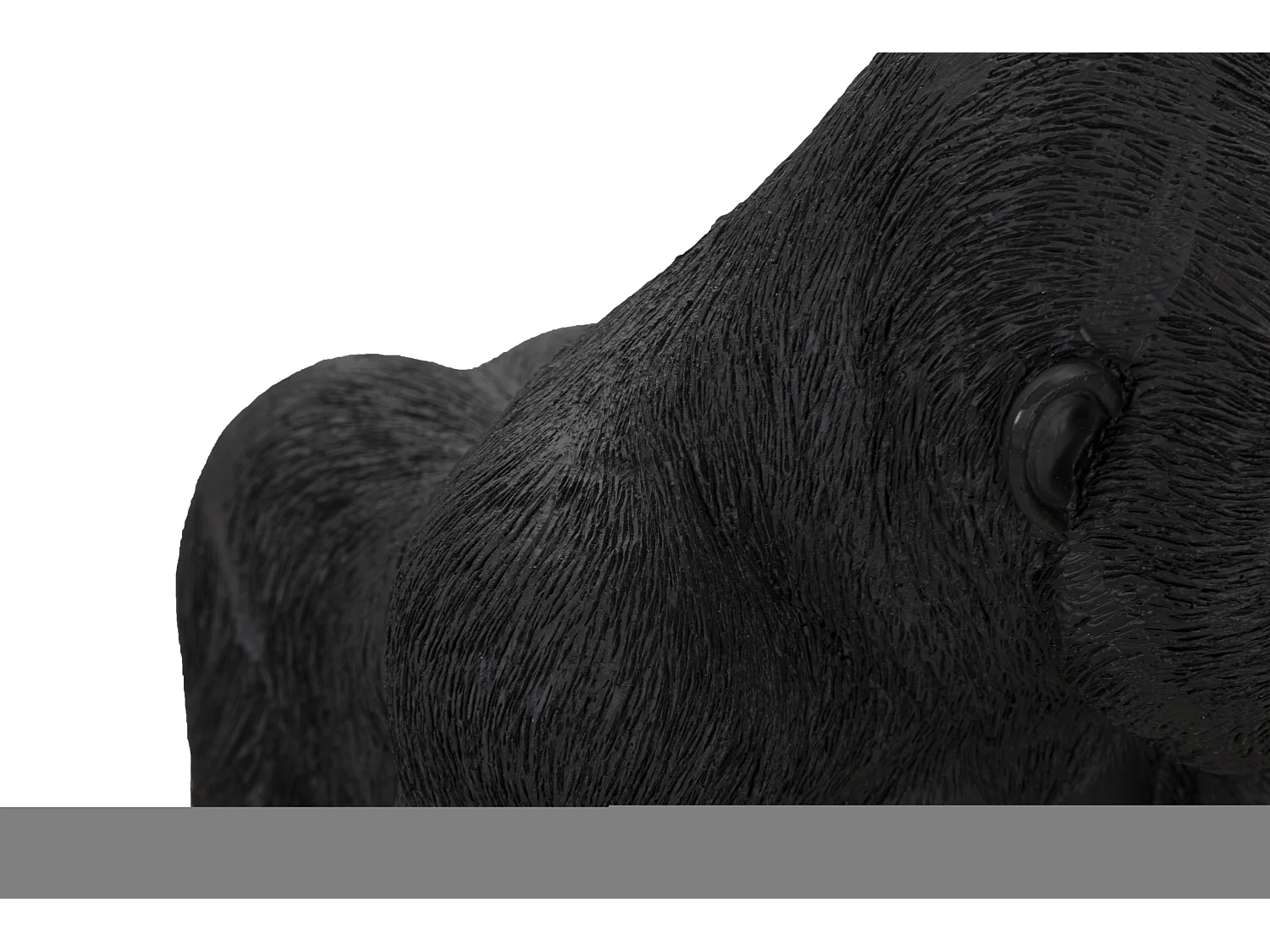 Statuette Déco en Résine "Gorille Debout" 37cm Noir