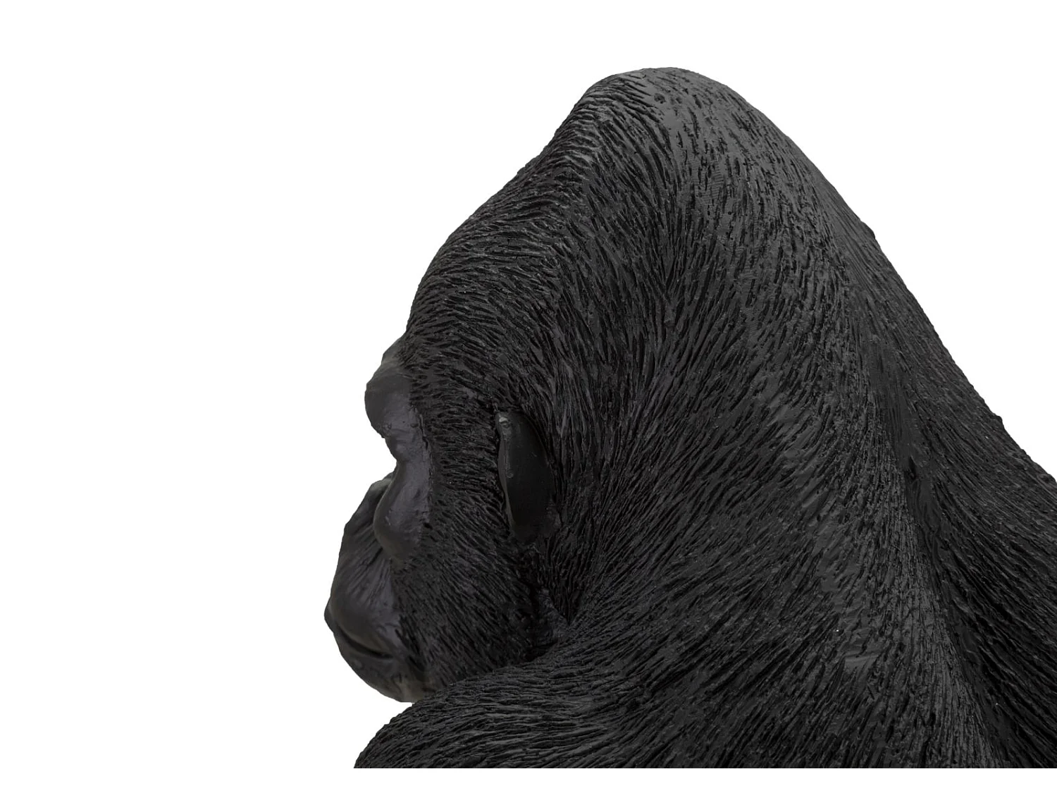 Statuette Déco en Résine "Gorille Debout" 37cm Noir