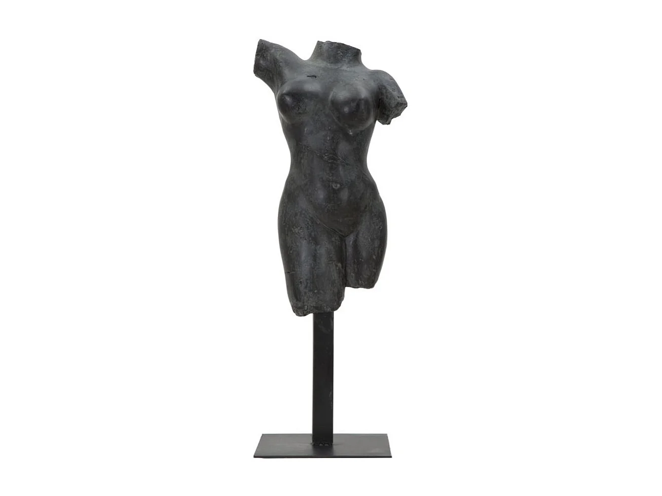 Statue Buste Féminin "Musée" 50cm Noir