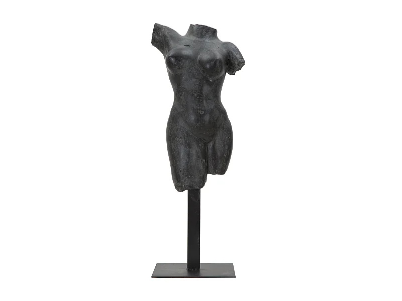 Statue Buste Féminin "Musée" 50cm Noir