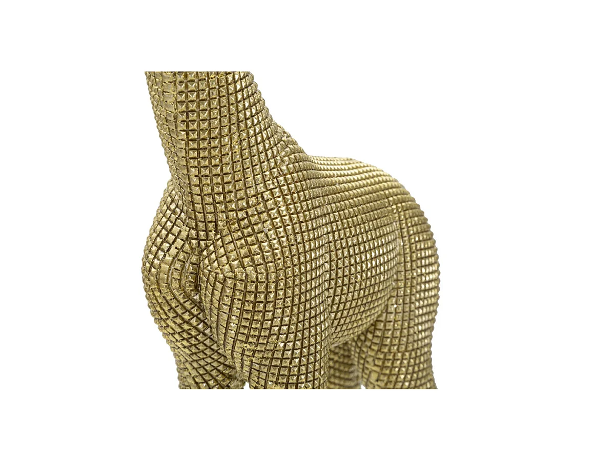Giraffen-Statue aus Kunstharz goldfarben 19,8x8x40 cm