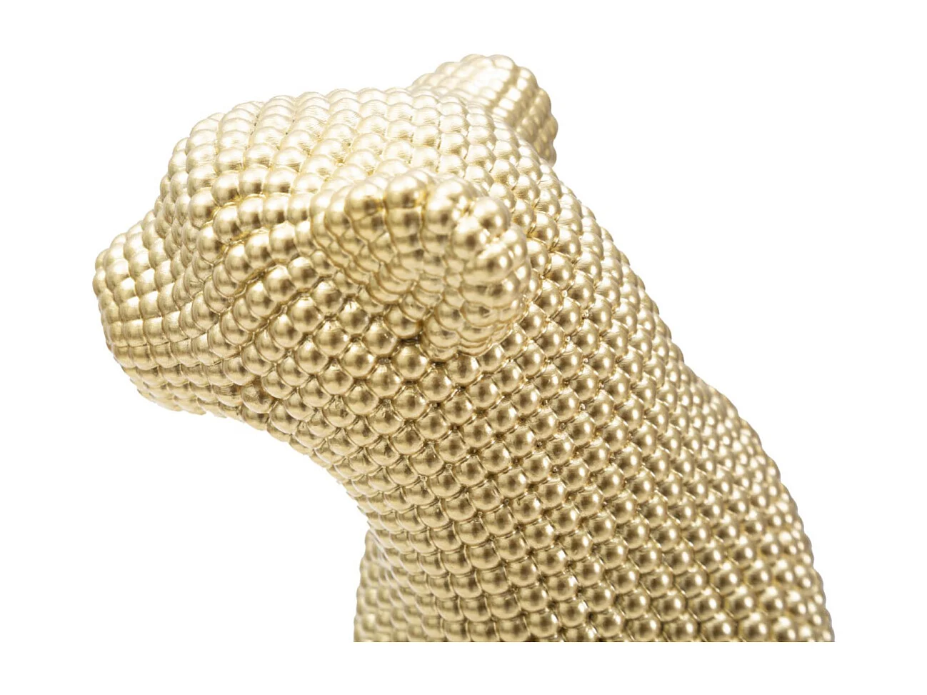 Statuette Déco en Résine "Léopard" 29cm Or