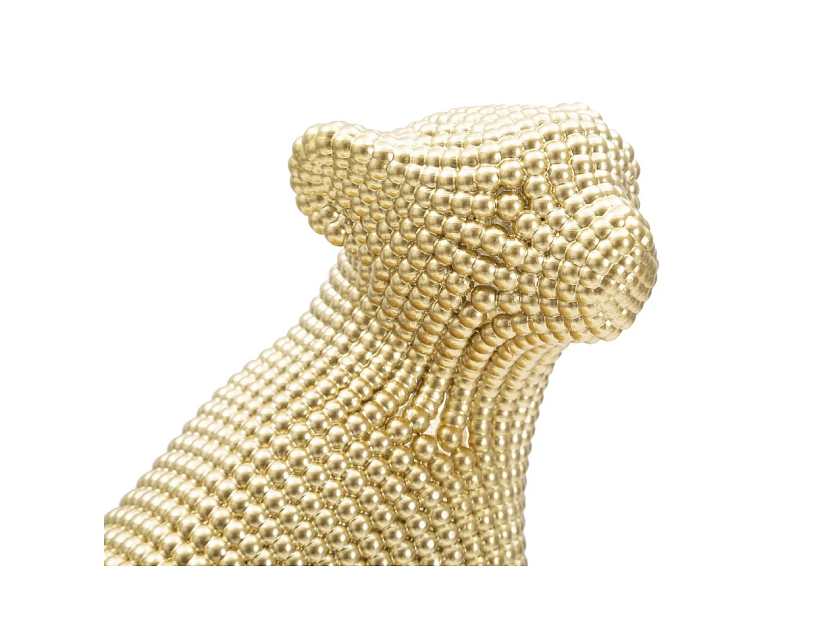 Statuette Déco en Résine "Léopard" 29cm Or