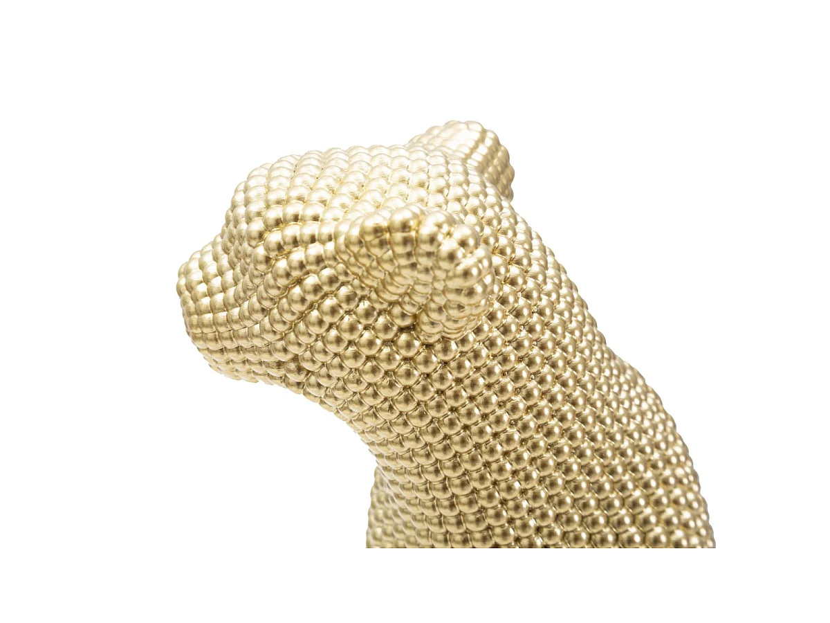 Statuette Déco en Résine "Léopard" 29cm Or