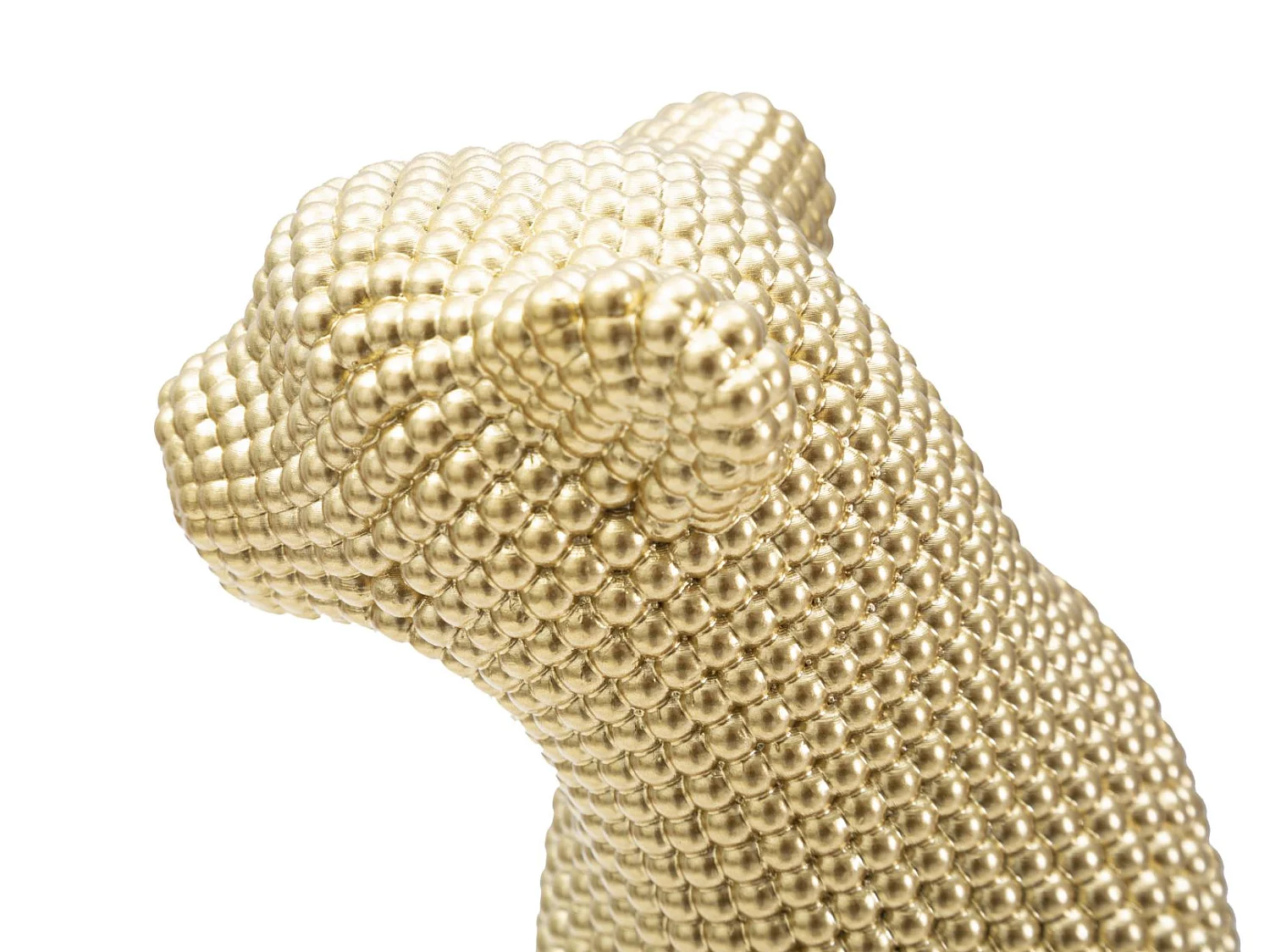 Statuette Déco en Résine "Léopard" 29cm Or