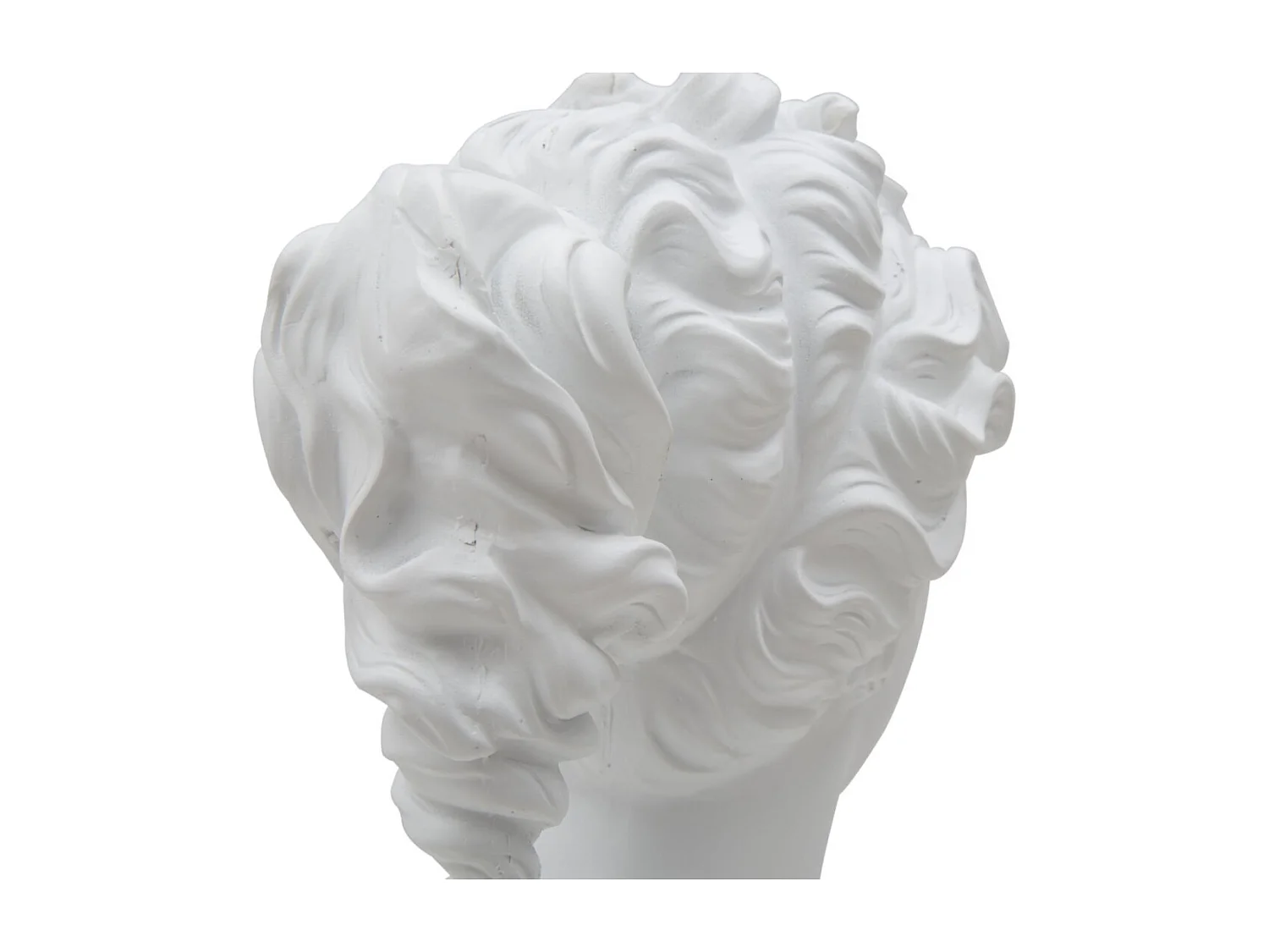 Busto decorativo clásico de mujer en poliresina h34 cm