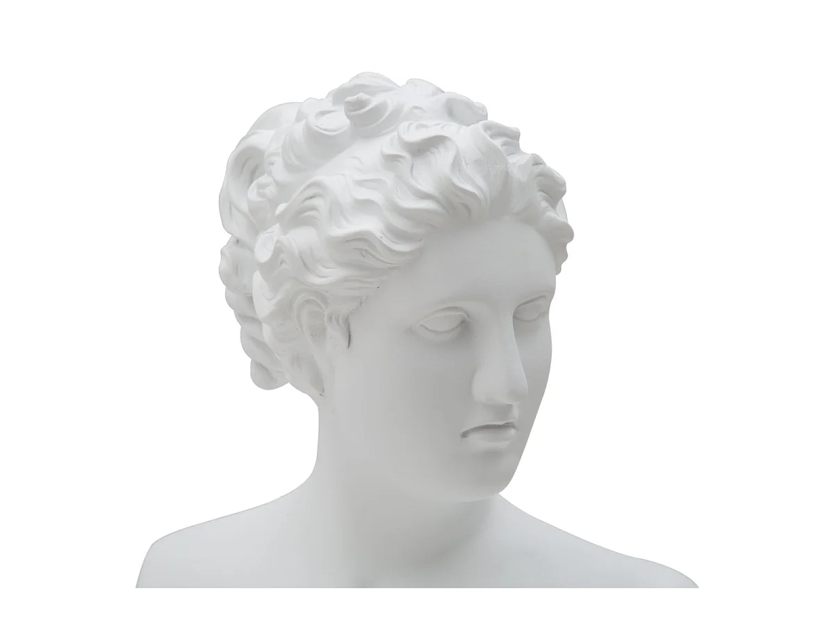Busto decorativo clásico de mujer en poliresina h34 cm