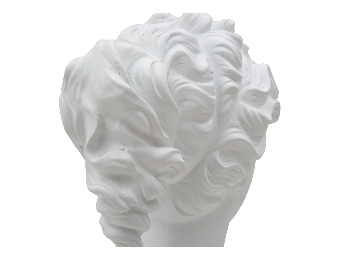 Busto decorativo clásico de mujer en poliresina h34 cm