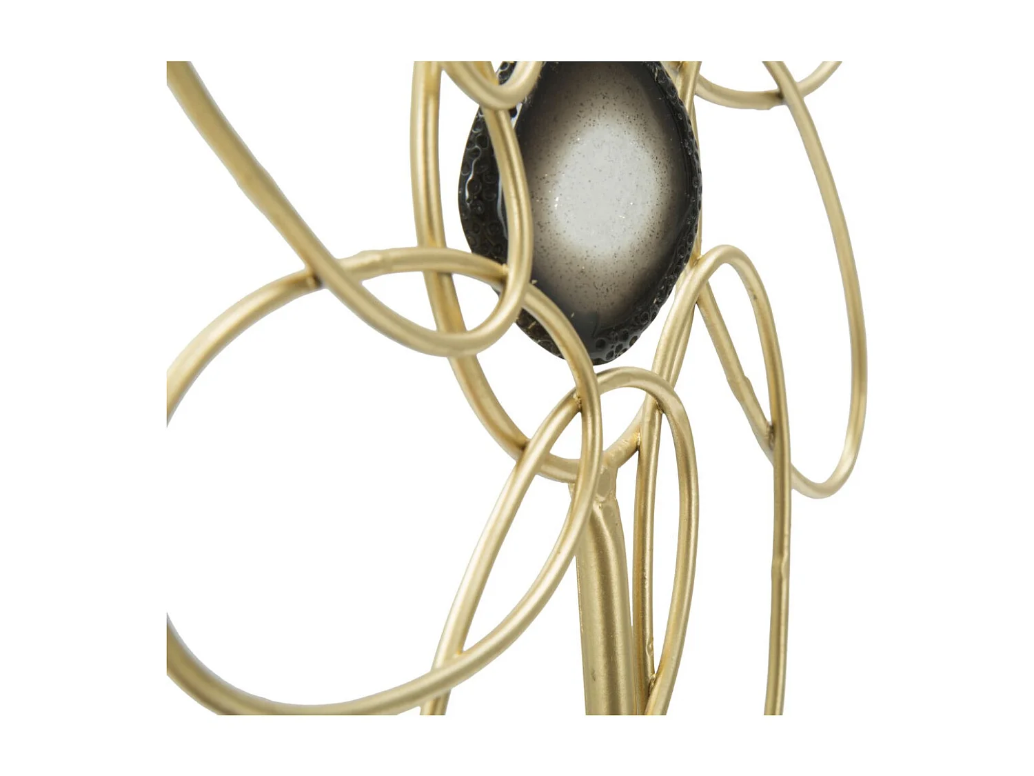 Fleur Déco en Métal "Daisy" 37cm Or