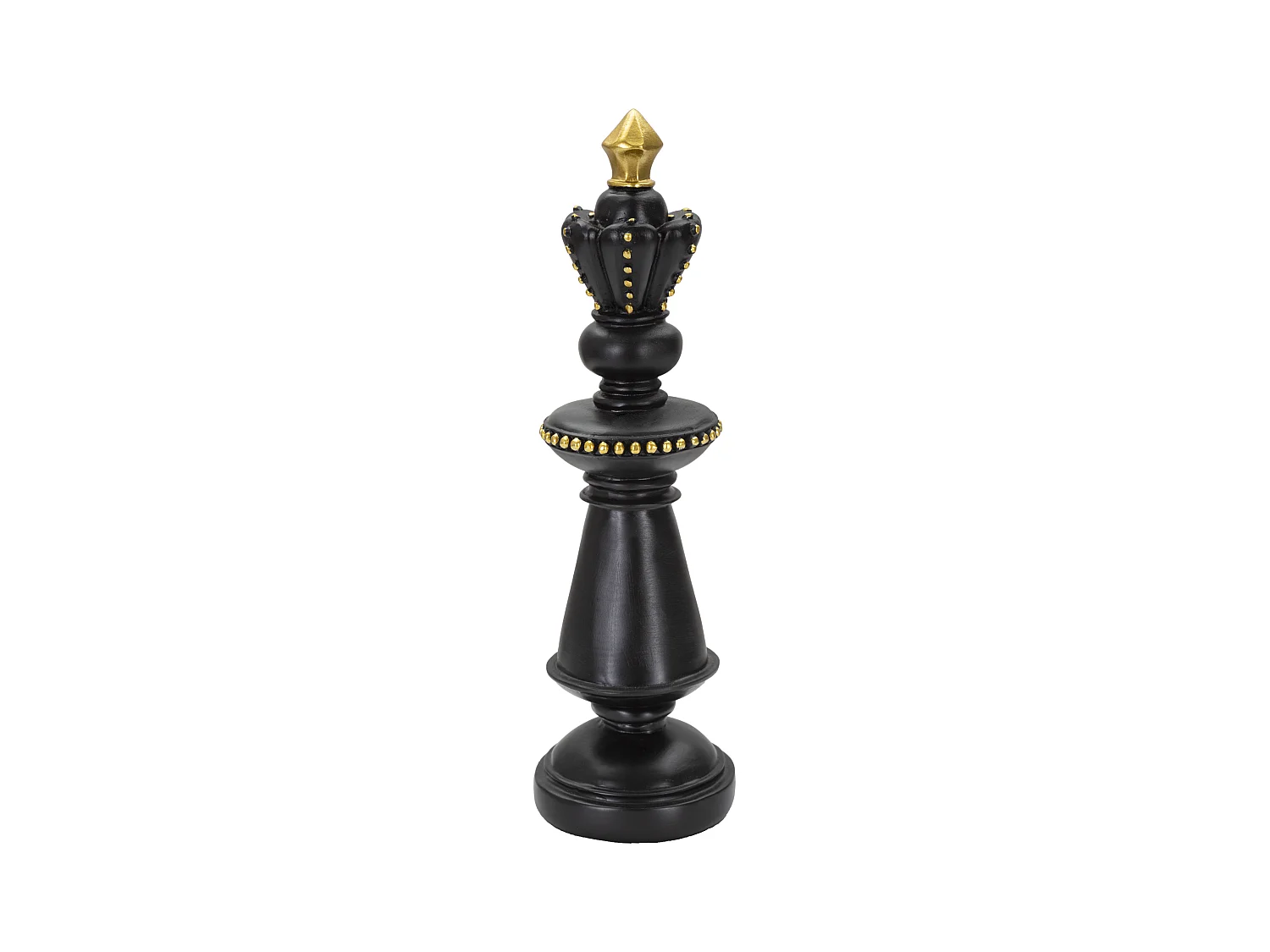 Pièce d'Échec Déco en Résine "Roi" 32cm Noir