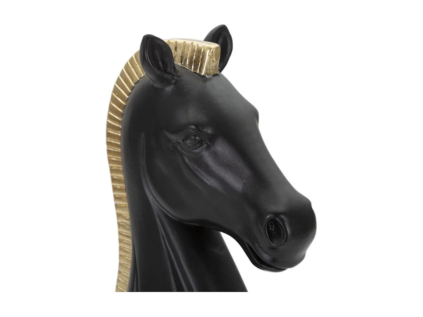 Pièce d'Échec en Résine "Cavalier" 19cm Noir