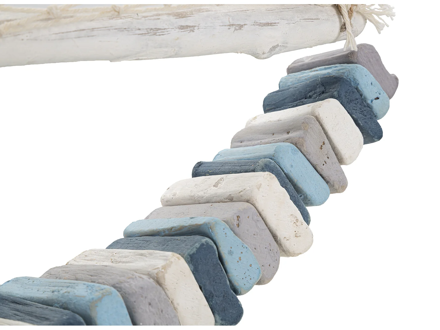 Escultura De Veleiro Em Madeira Com Rede Em Tecido 45x45x7cm Enok Mauro Ferretti