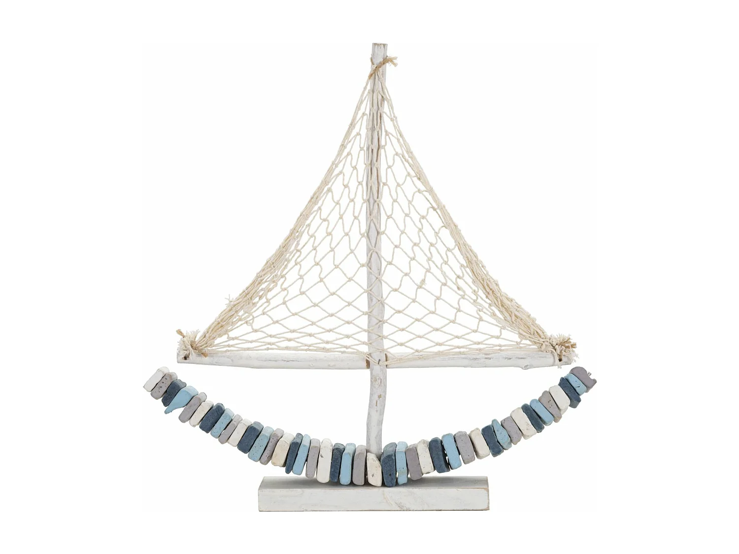 Bateau Voilier Déco en Bois "Tanoak" 45cm Multicolore