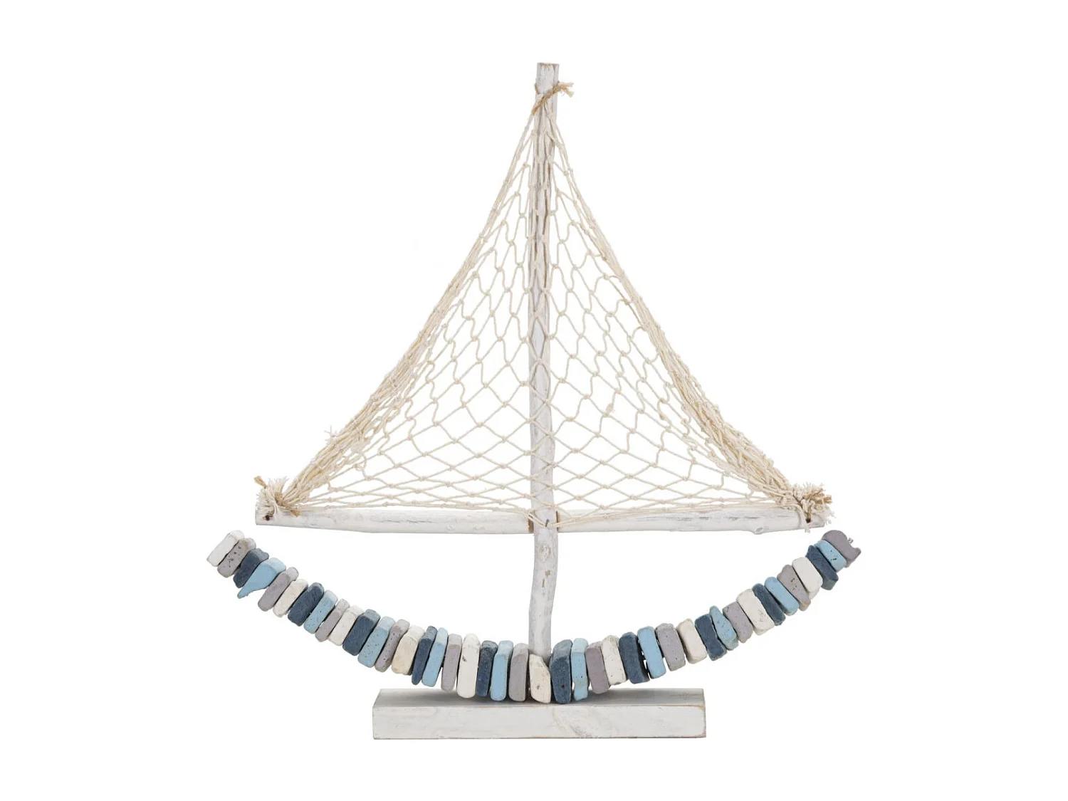 Bateau Voilier Déco en Bois "Tanoak" 45cm Multicolore