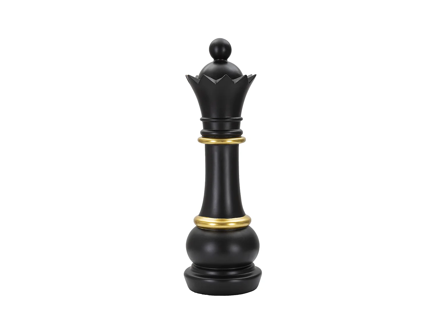Pièce d'Échec Déco en Résine "Reine" 50cm Noir