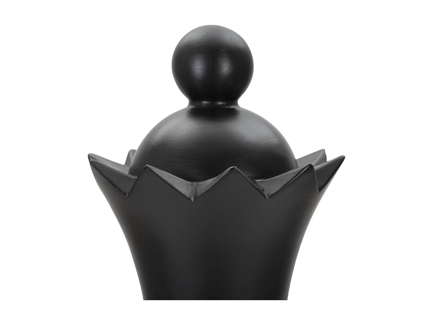 Pièce d'Échec Déco en Résine "Reine" 50cm Noir