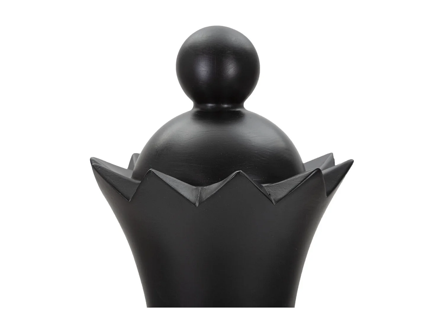 Pièce d'Échec Déco en Résine "Reine" 50cm Noir