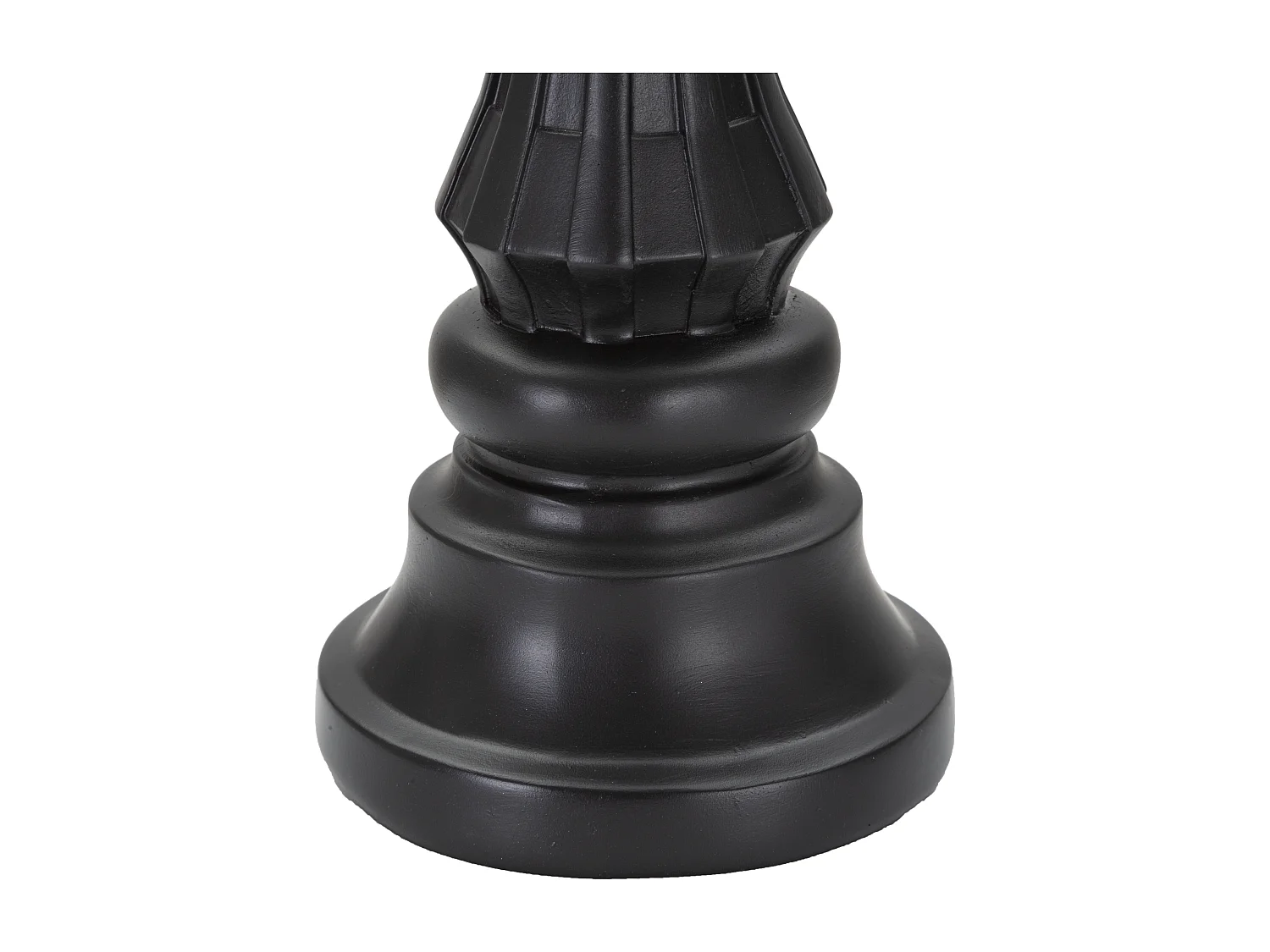 Pièce d'Échec Déco en Résine "Roi Couronne" 40cm Noir