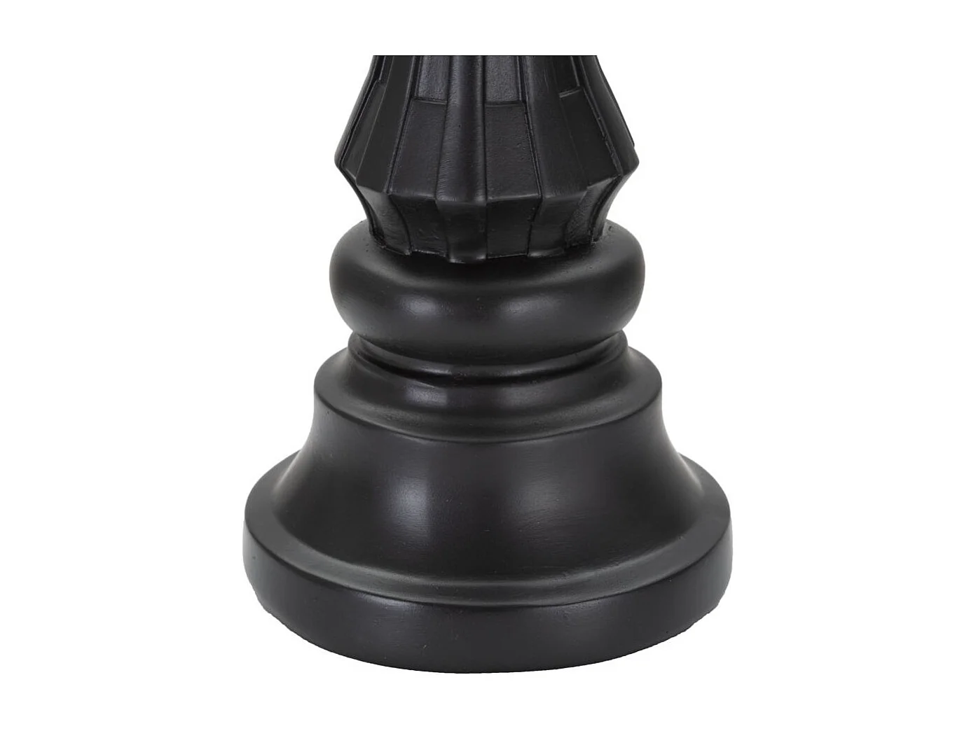 Pièce d'Échec Déco en Résine "Roi Couronne" 40cm Noir