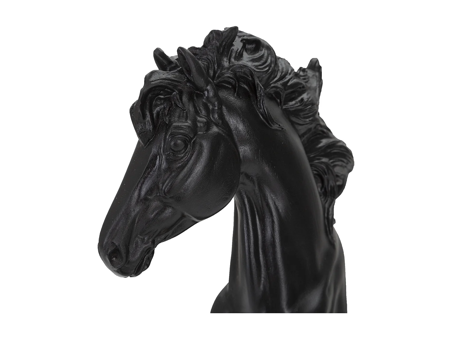Pièce d'Échec Déco en Résine "Cavalier" 27cm Noir