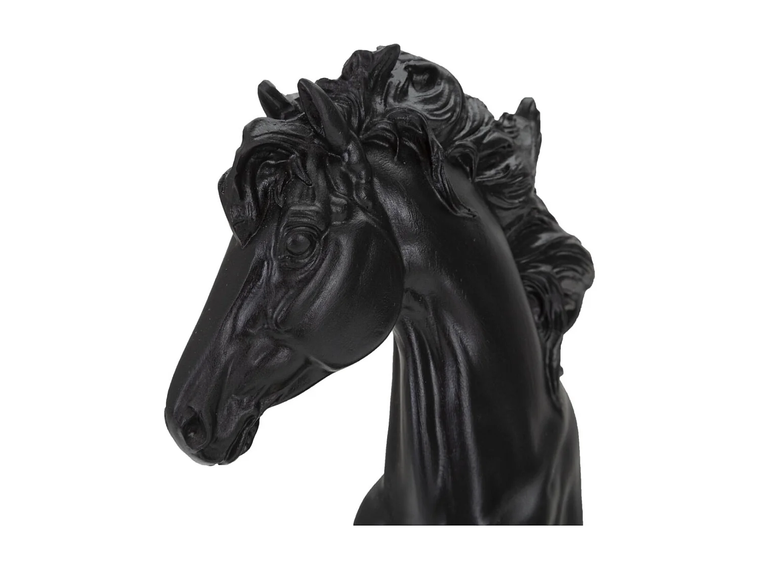 Pièce d'Échec Déco en Résine "Cavalier" 27cm Noir