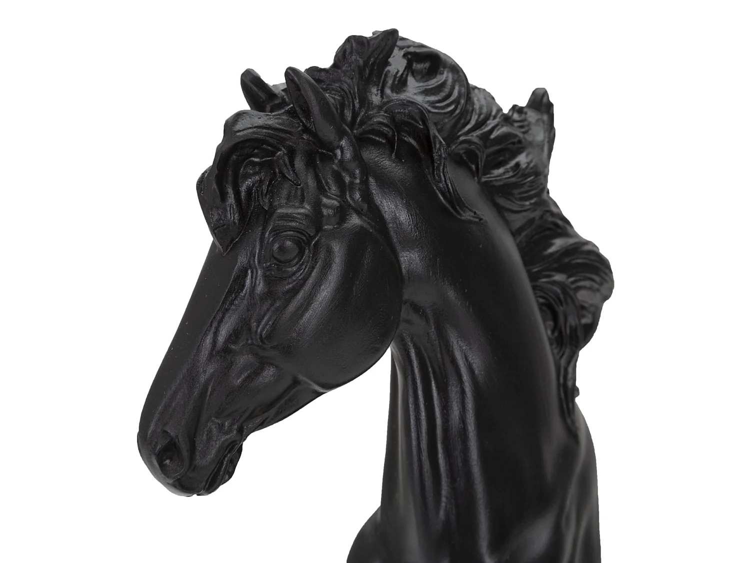 Pièce d'Échec Déco en Résine "Cavalier" 27cm Noir