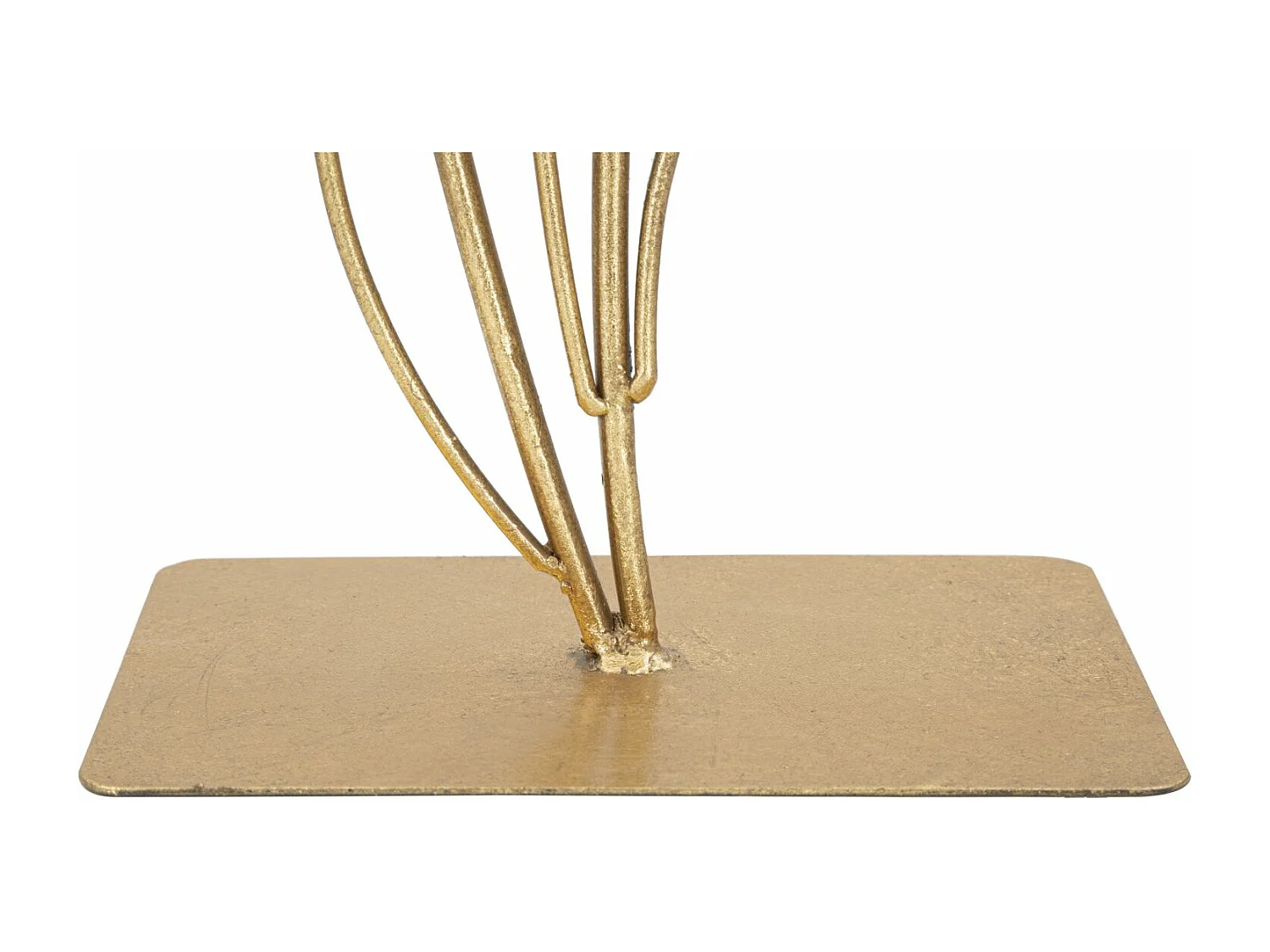 Objet Déco en Métal "Petites Feuilles" 44cm Or