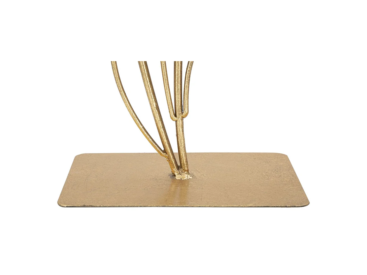 Gouden metalen sculptuur 26x11,5x44,5 cm