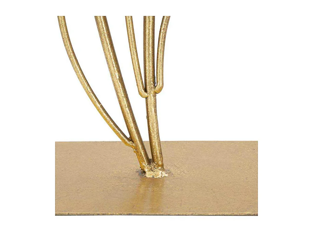 Gouden metalen sculptuur 26x11,5x44,5 cm