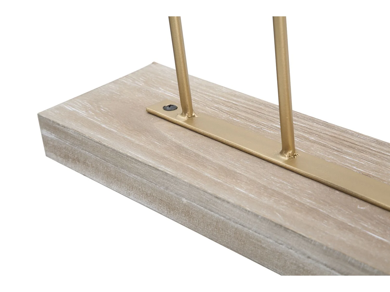 Scultura in metallo dorata con base cm 47x10x57,5