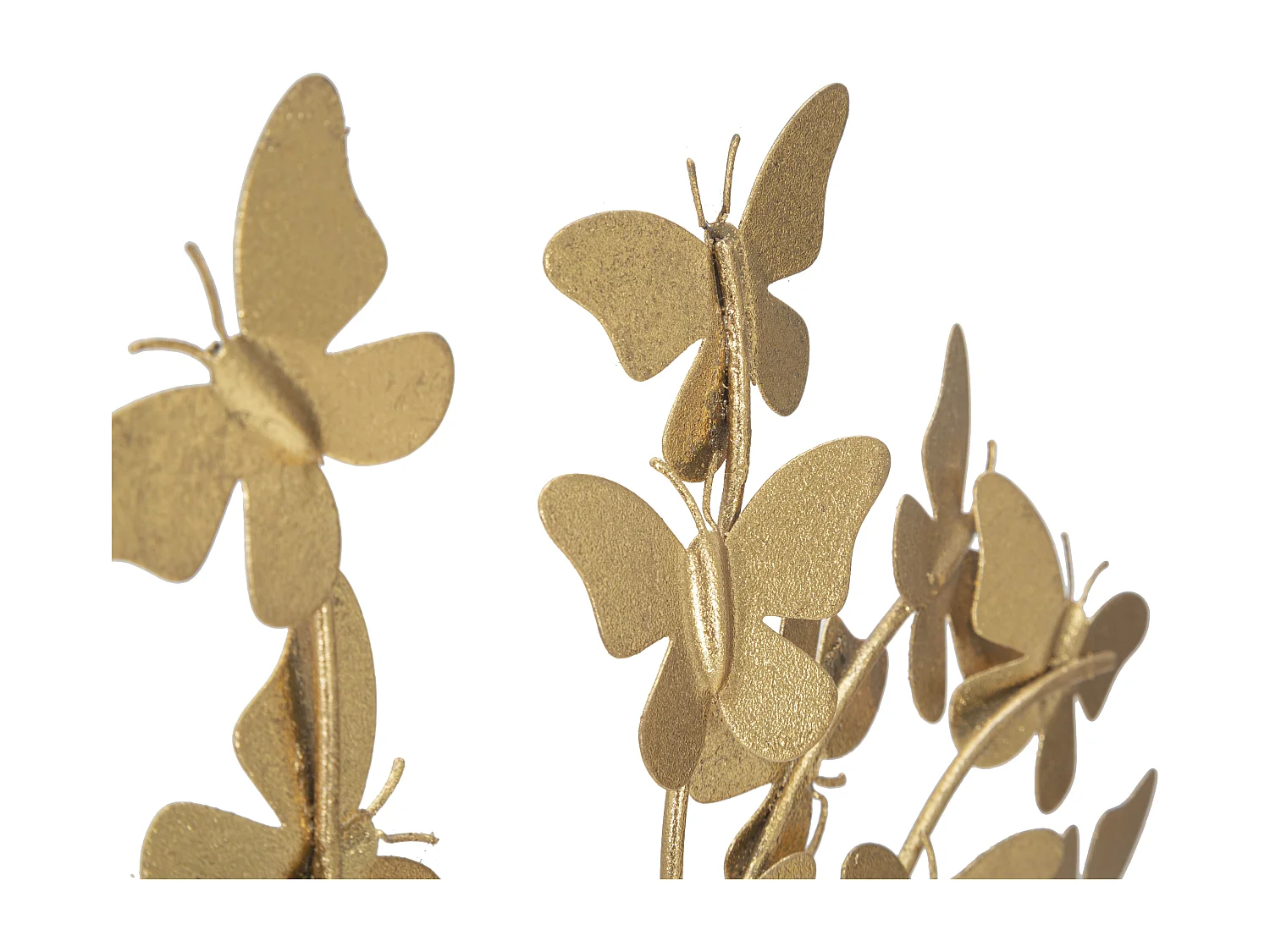 Albero della vita con farfalle in metallo dorato cm 31x8x30