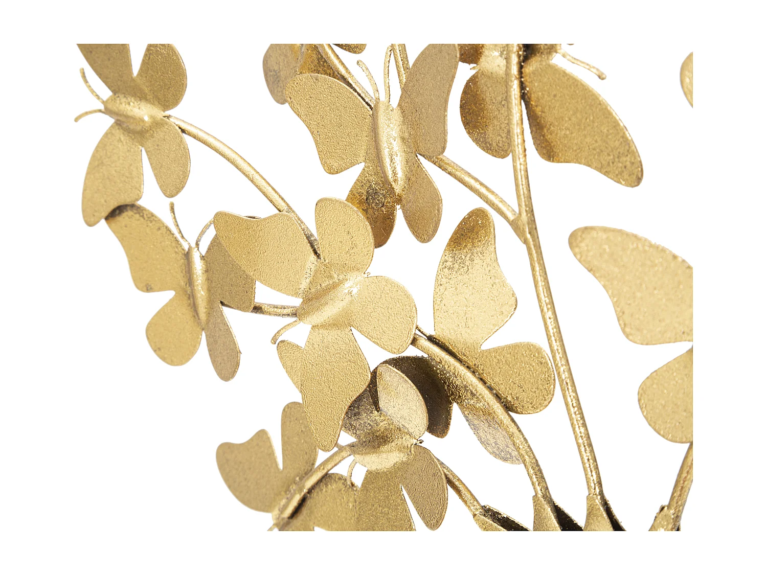 Albero della vita con farfalle in metallo dorato cm 31x8x30