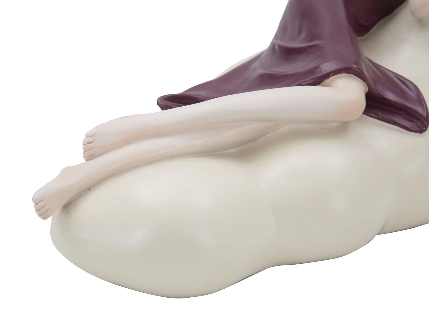 Statuette Fille sur Nuage "Dolly" 25cm Rouge Foncé