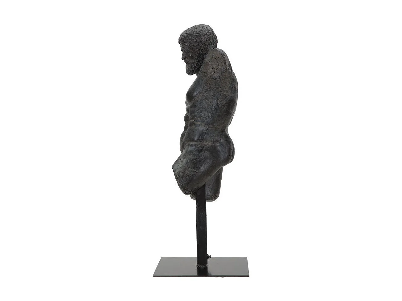 Statue Buste Masculin "Musée" 57cm Noir