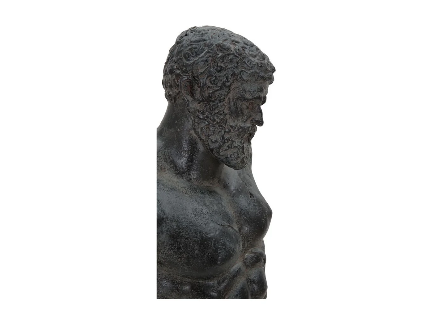 Statue Buste Masculin "Musée" 57cm Noir