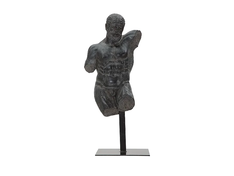 Statue Buste Masculin "Musée" 57cm Noir