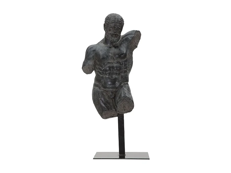Statue Buste Masculin "Musée" 57cm Noir