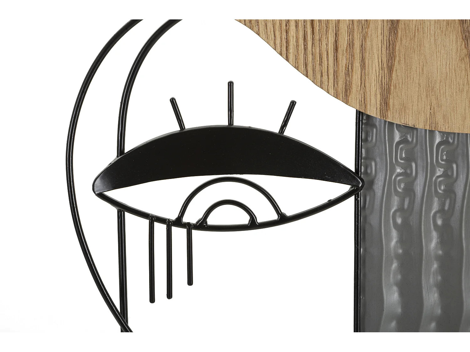 Sculpture Visage Abstrait en Métal "Picassy" 49cm Multicolore