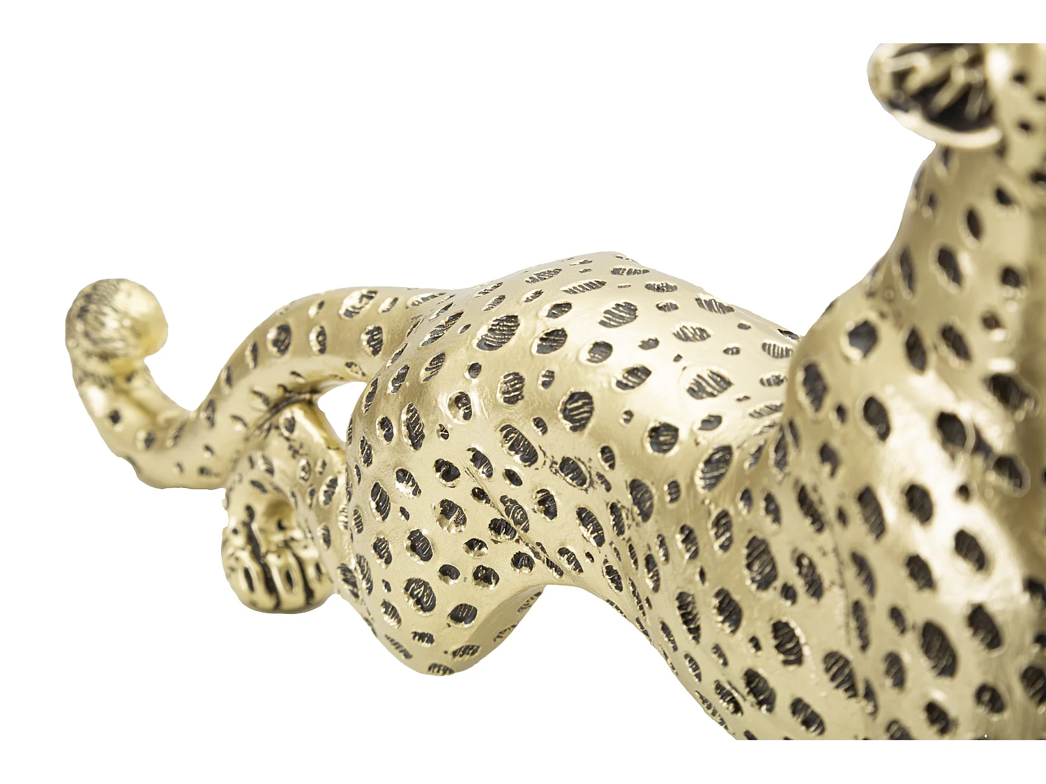 Statuette Design en Résine "Léopard" 33cm Or