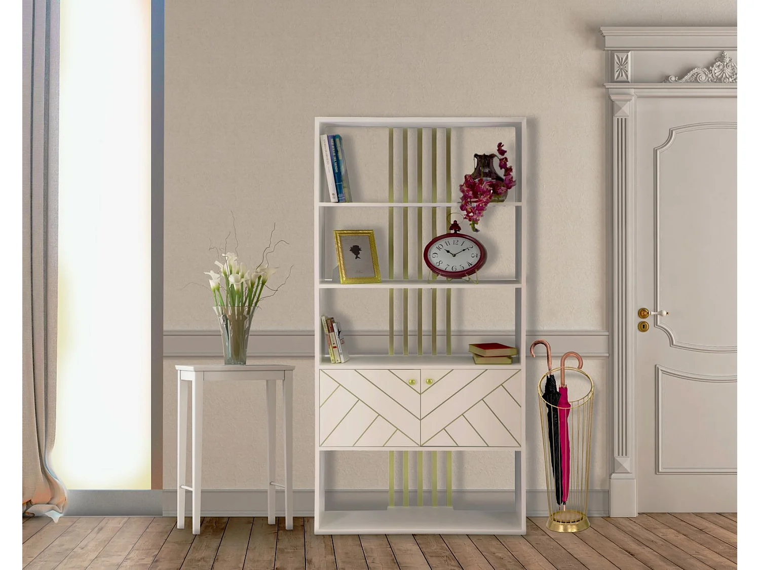 Porte-Parapluies Design "Glam" 68cm Or