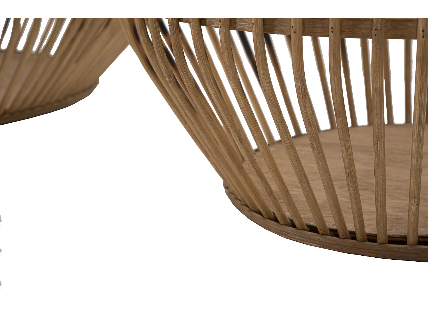 Lot de 2 Paniers Déco "Fuji" 47cm Naturel